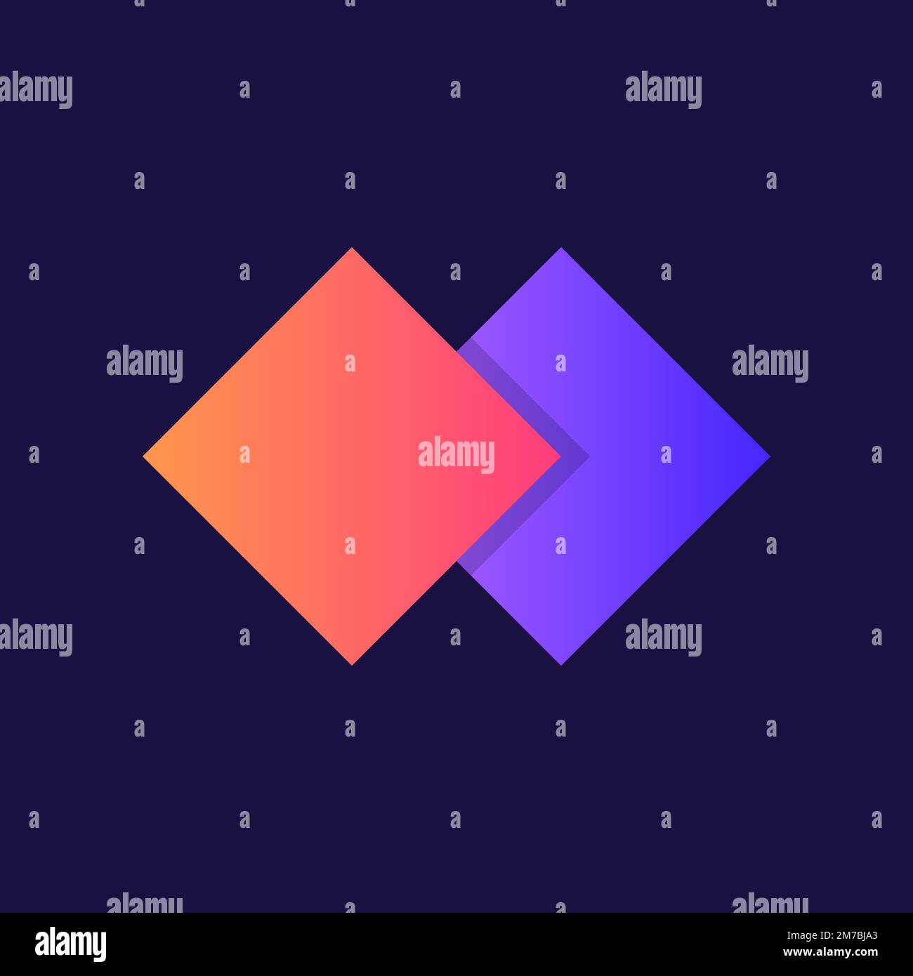 Modern business logo vector gradient icon design Stock Vector