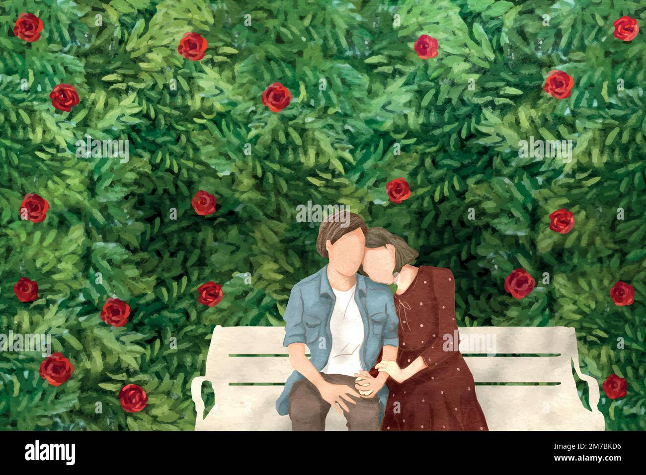 Couple holding other hands Stock Vector Images Alamy