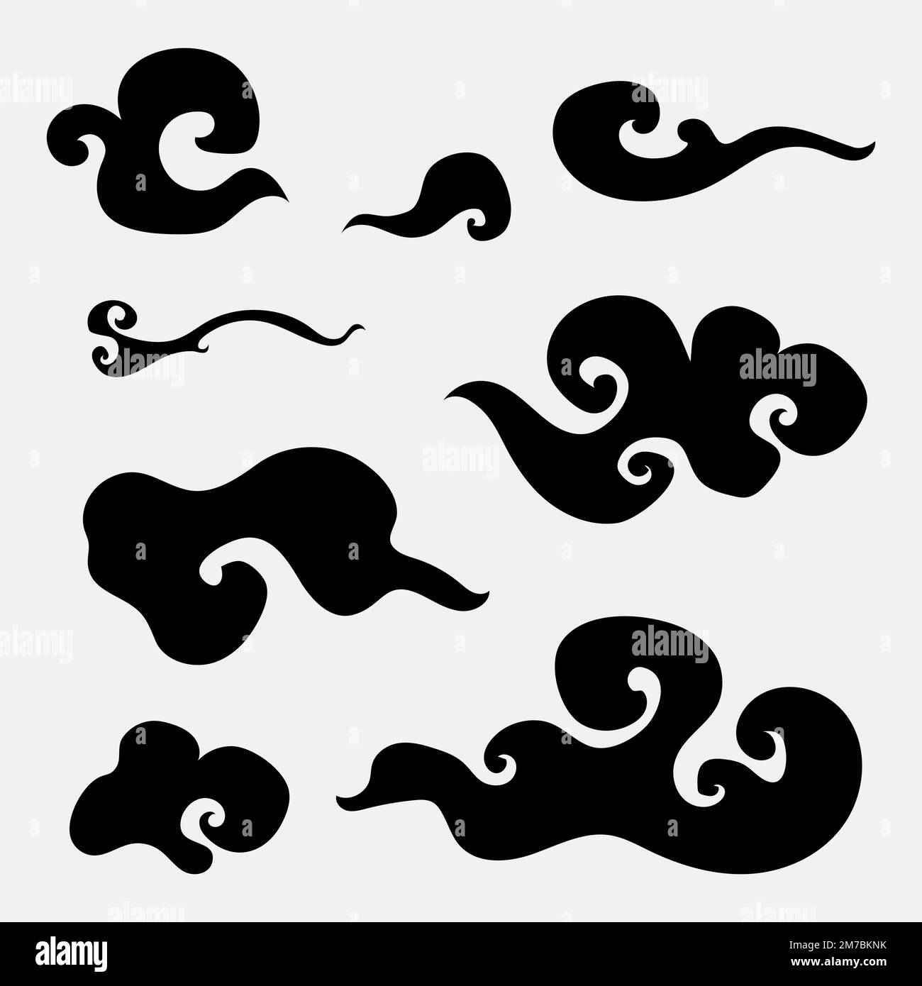 Cartoon cloud cut out Black and White Stock Photos & Images - Alamy