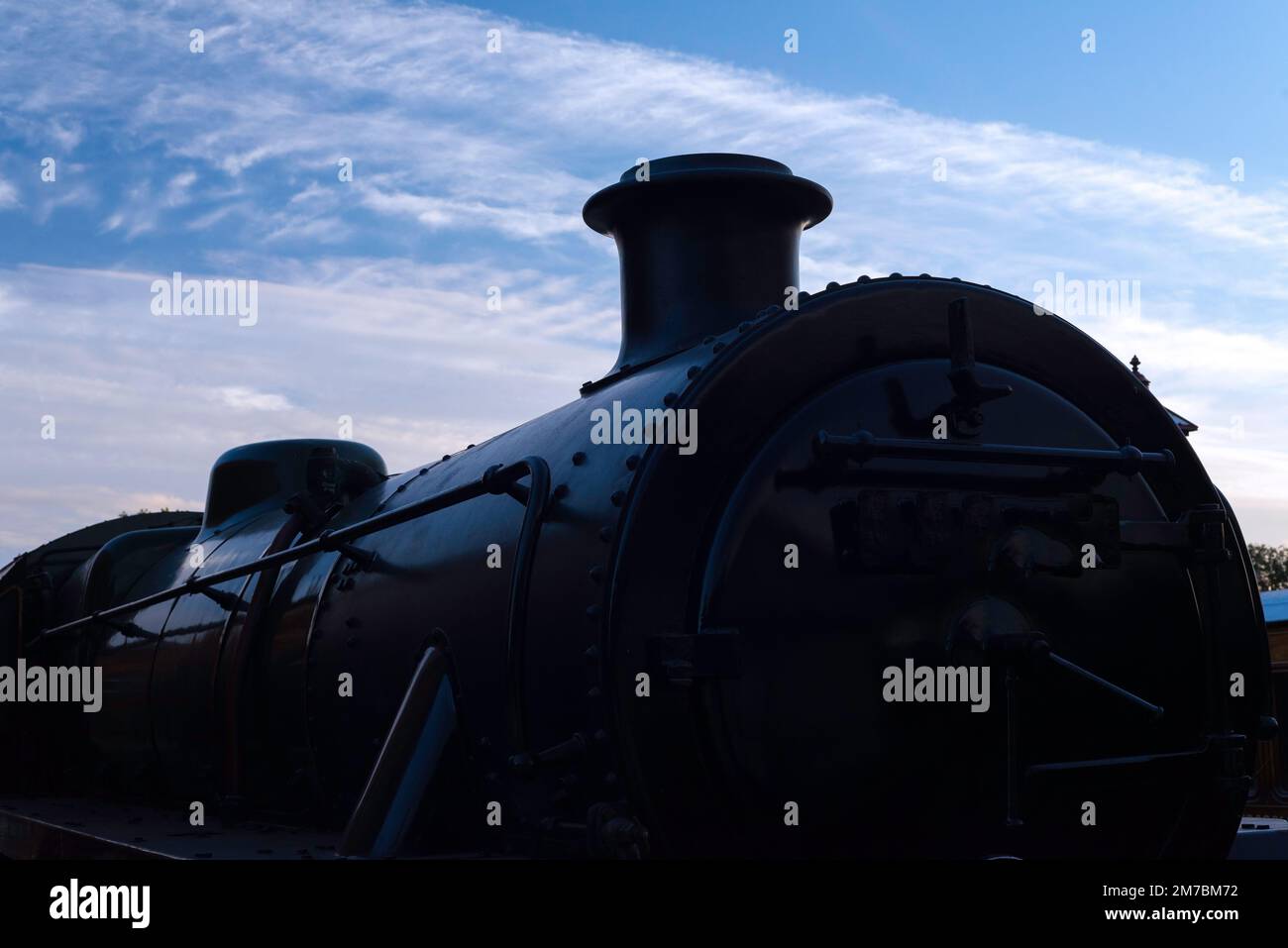 Close up of Black steam Stock Photo
