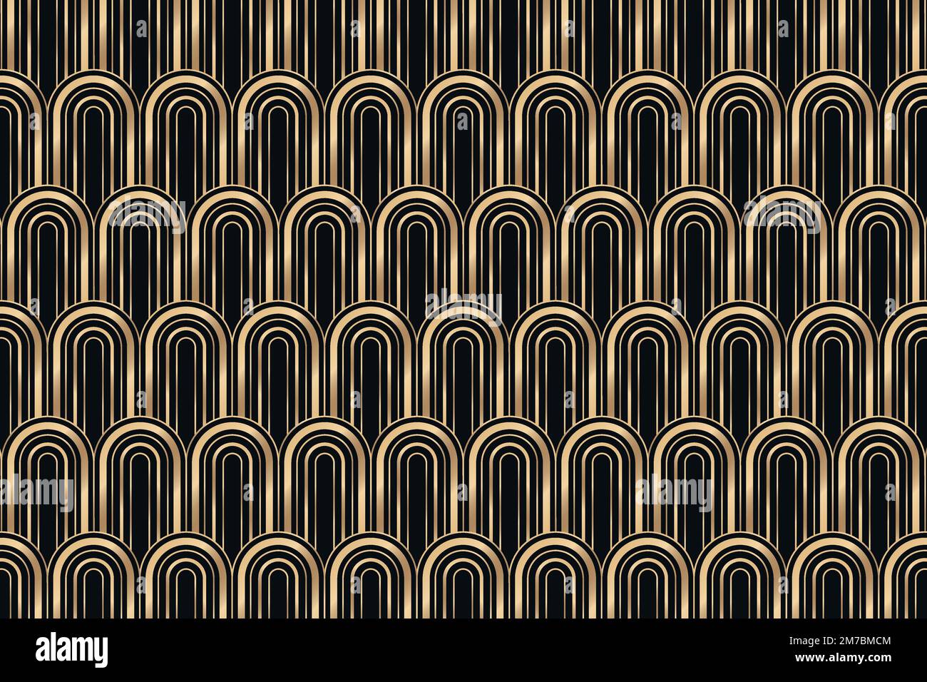 Art deco vector frame with geometric pattern on dark background Stock ...