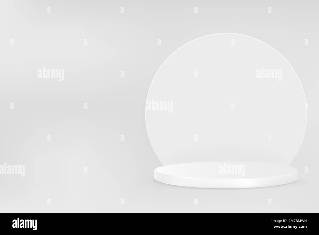 3D product backdrop vector with display podium in gray tone Stock Vector