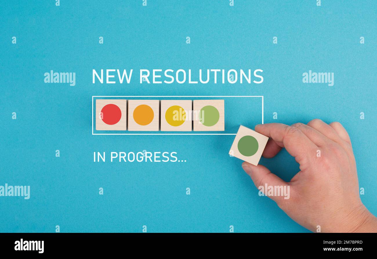 New resolutions in progress, making plans, goals for the future