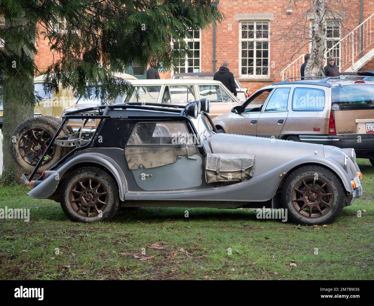 Morgan Rally Raid car at the Bicester Winter Scramble at Bicester heritage centre Oxfordshire UK Stock Photo