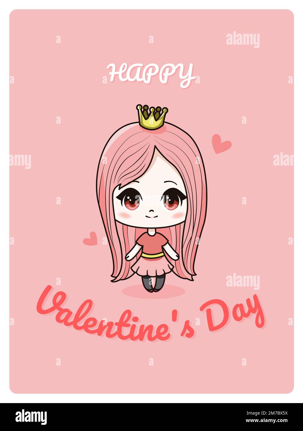 Valentine anime girl hi-res stock photography and images - Alamy