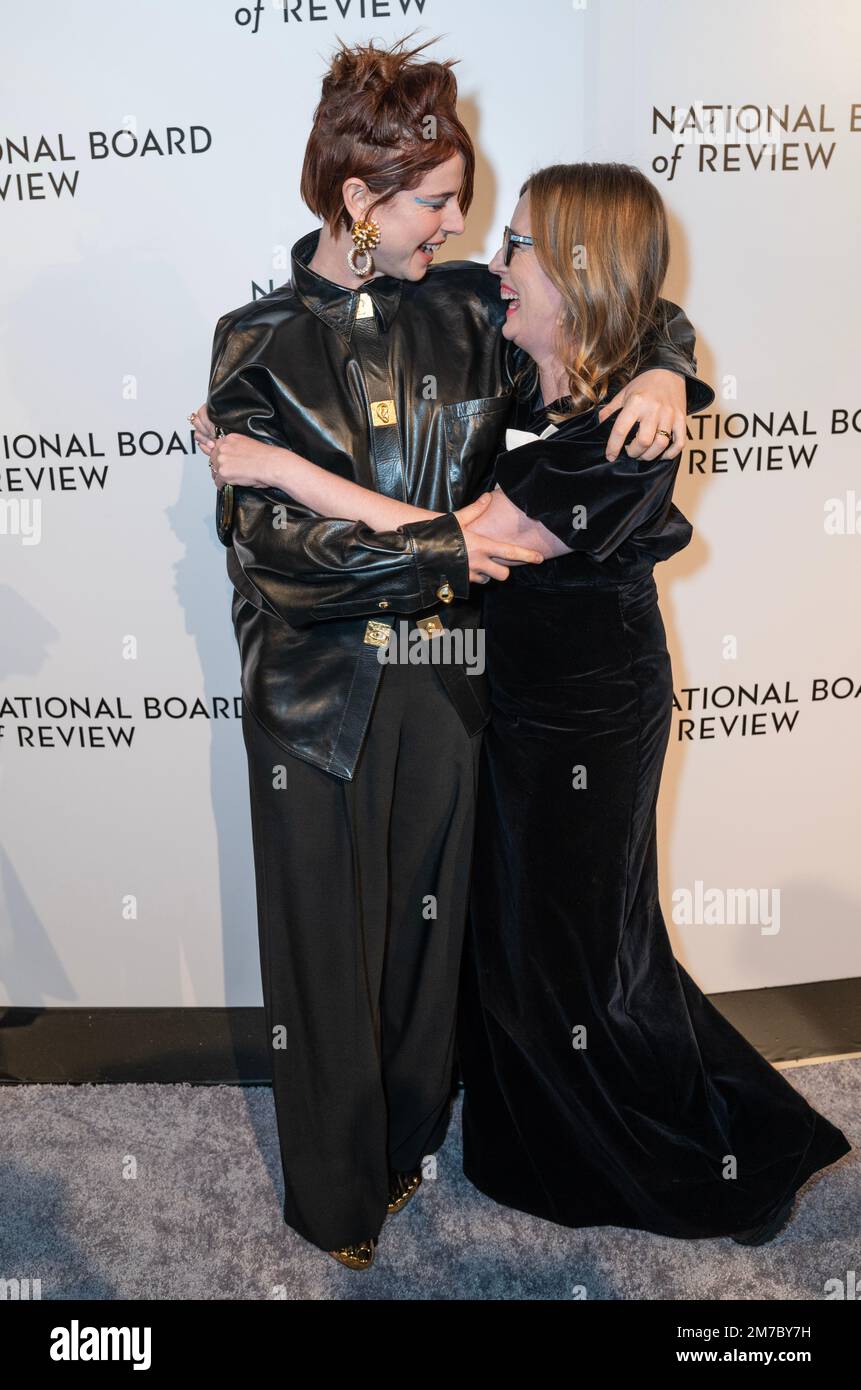 Jessie Buckley and Sarah Polley attend National Board Of Review Annual Awards Gala 2023 at Cipriani 42nd Street in New York on January 8, 2023 Stock Photo