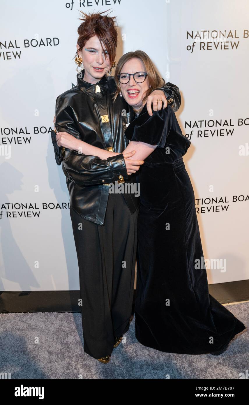 Jessie Buckley and Sarah Polley attend National Board Of Review Annual Awards Gala 2023 at Cipriani 42nd Street in New York on January 8, 2023 Stock Photo
