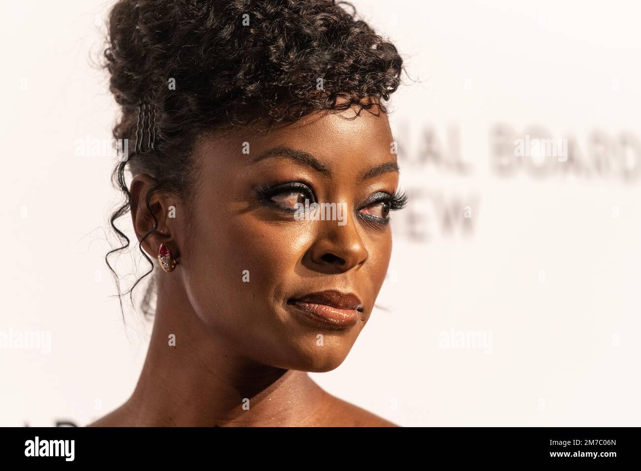 Danielle Deadwyler wearing dress by Prada attends National Board Of