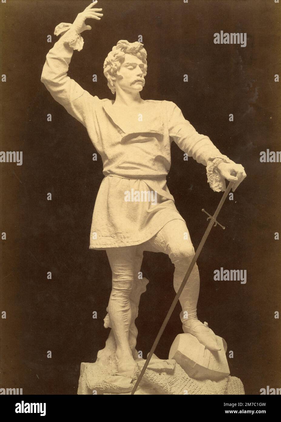 The revenge of the Vespers, statue by Italian artist Mario Rutelli, Italy 1882 Stock Photo