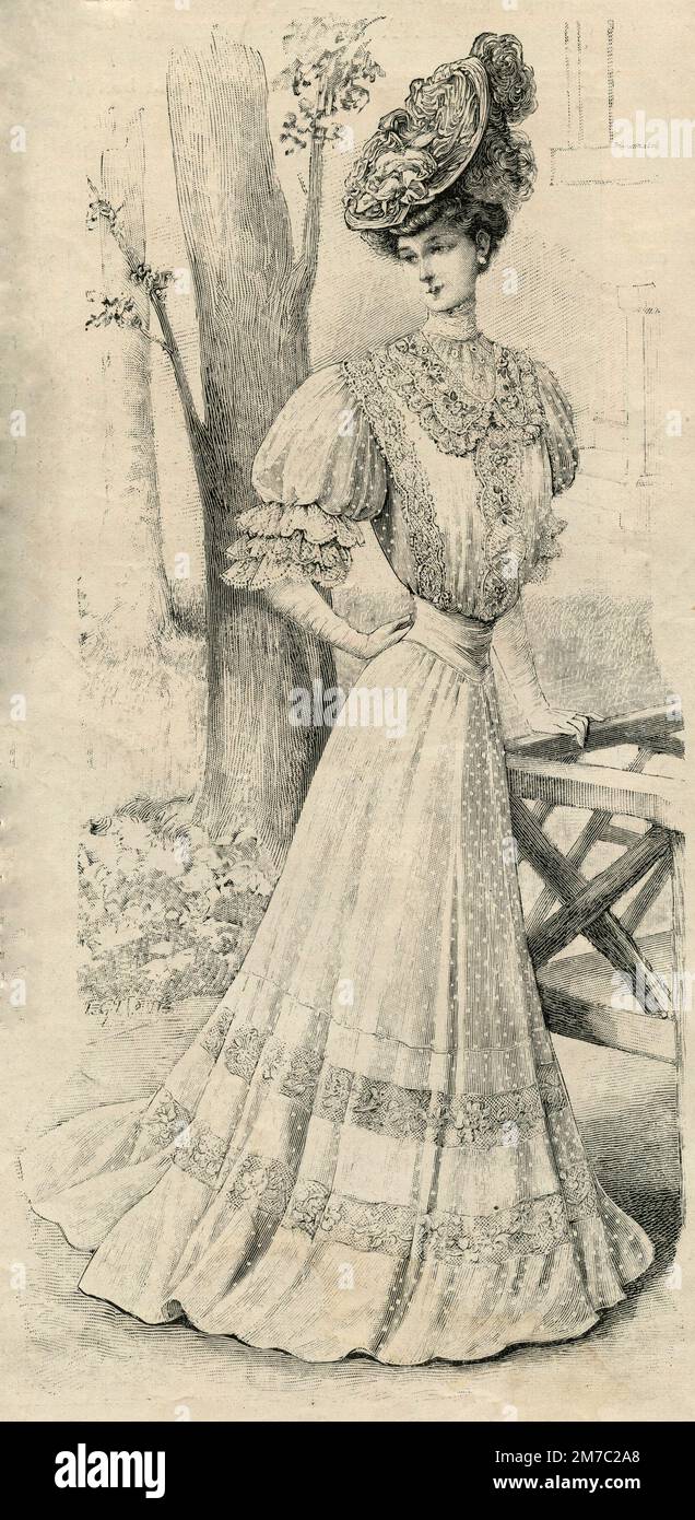 Illustration of women clothes fashion and style from vintage