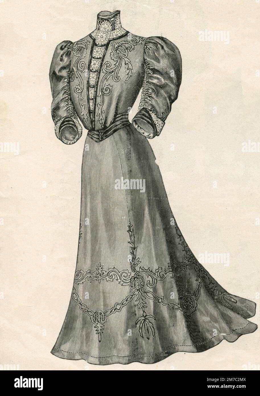 Victorian Ladies' Fashion 1895 ~ Free Clip Art Image - The Old Design Shop