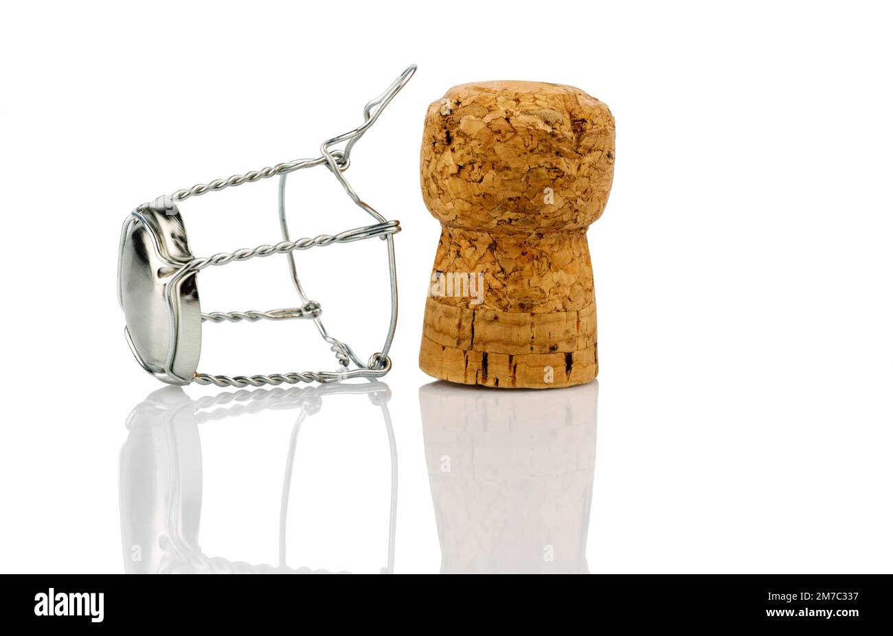 Champagne cork with muselet Stock Photo