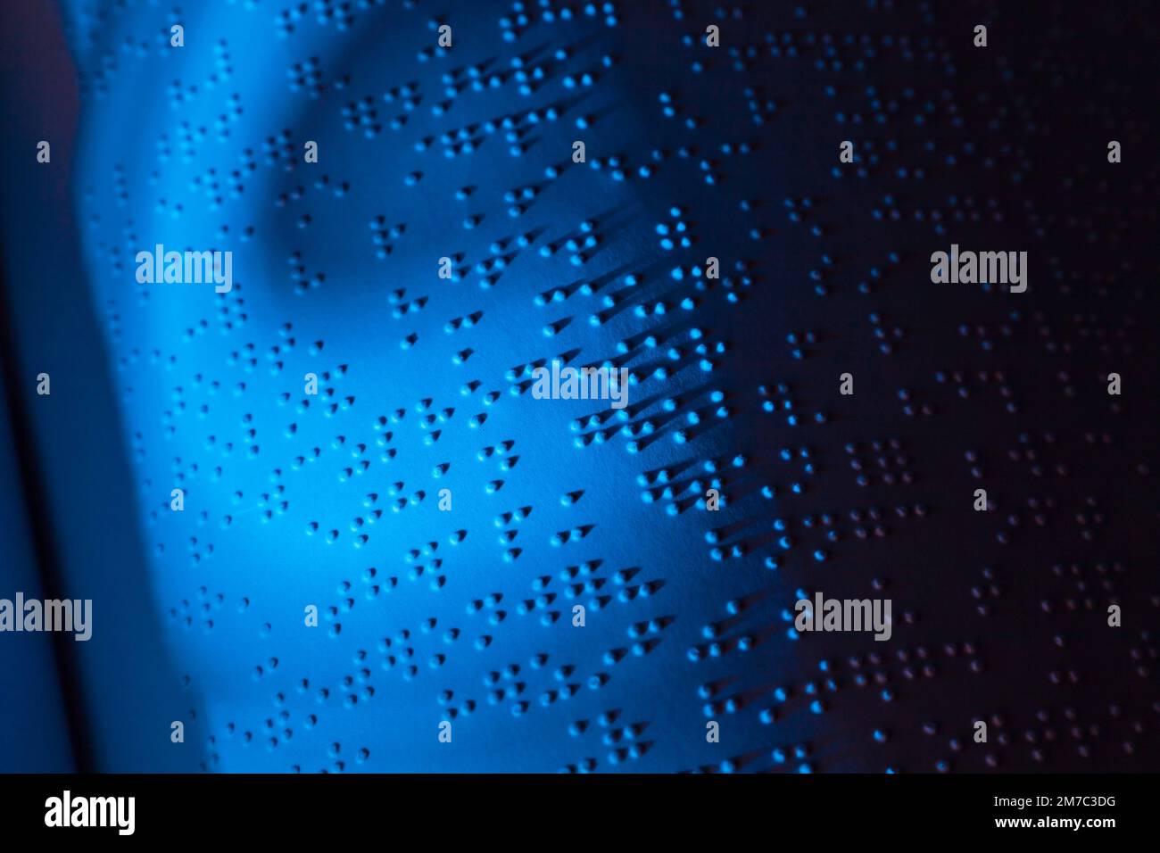 book with braille Stock Photo Alamy
