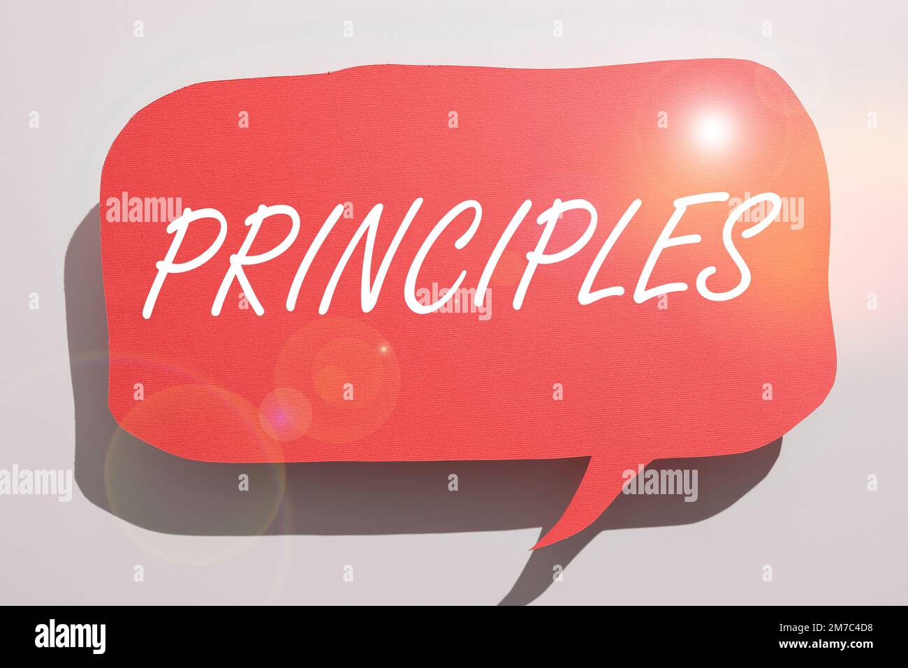 Handwriting text Principles. Business approach fundamental truth that ...
