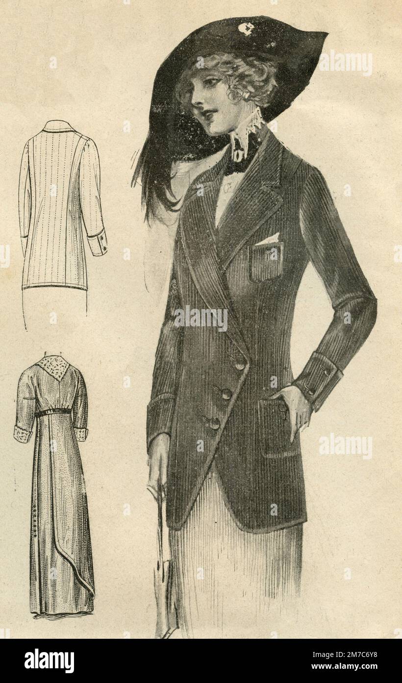 1910s woman illustration hi-res stock photography and images - Alamy