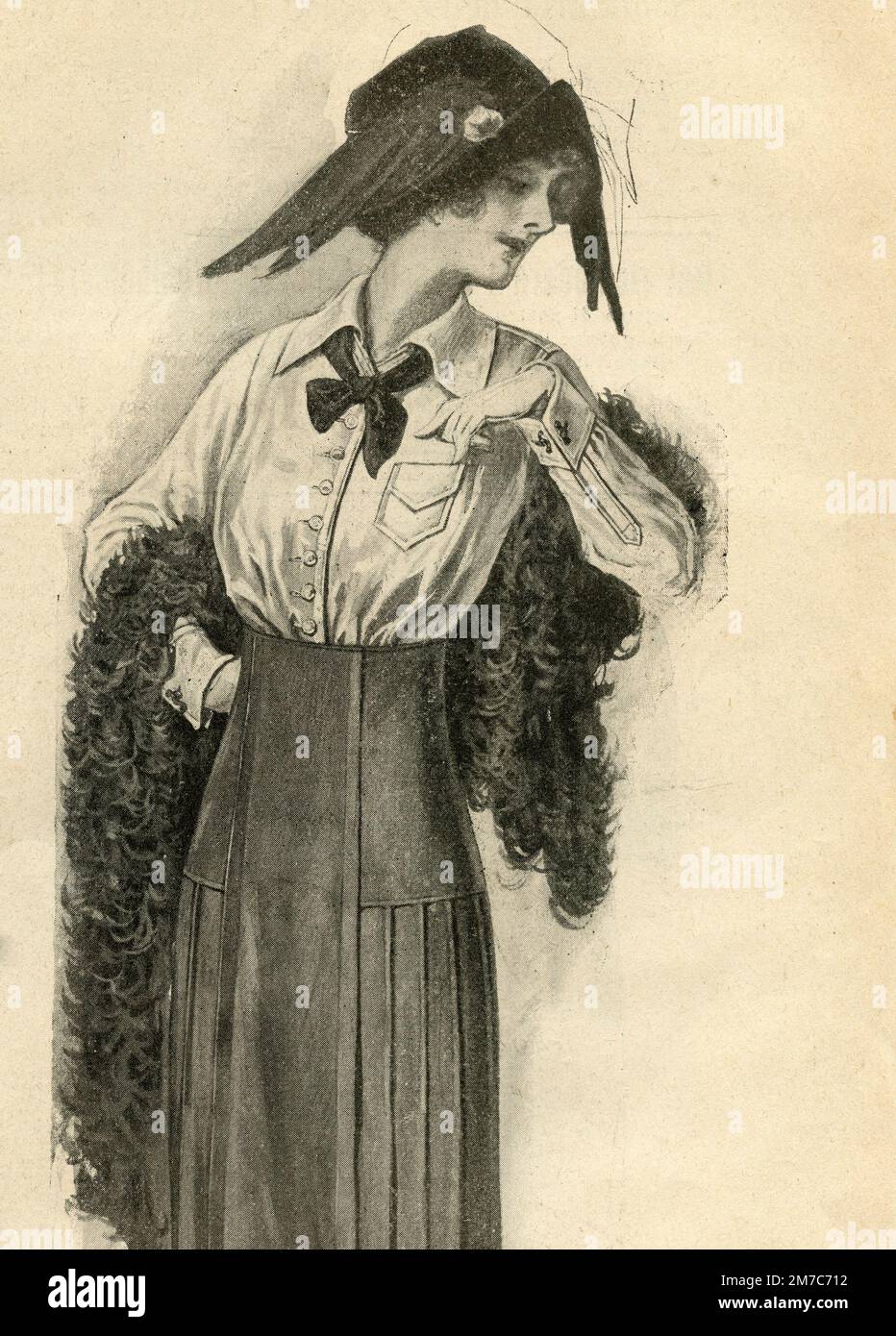 illustration-of-women-clothes-fashion-and-style-from-vintage-magazine