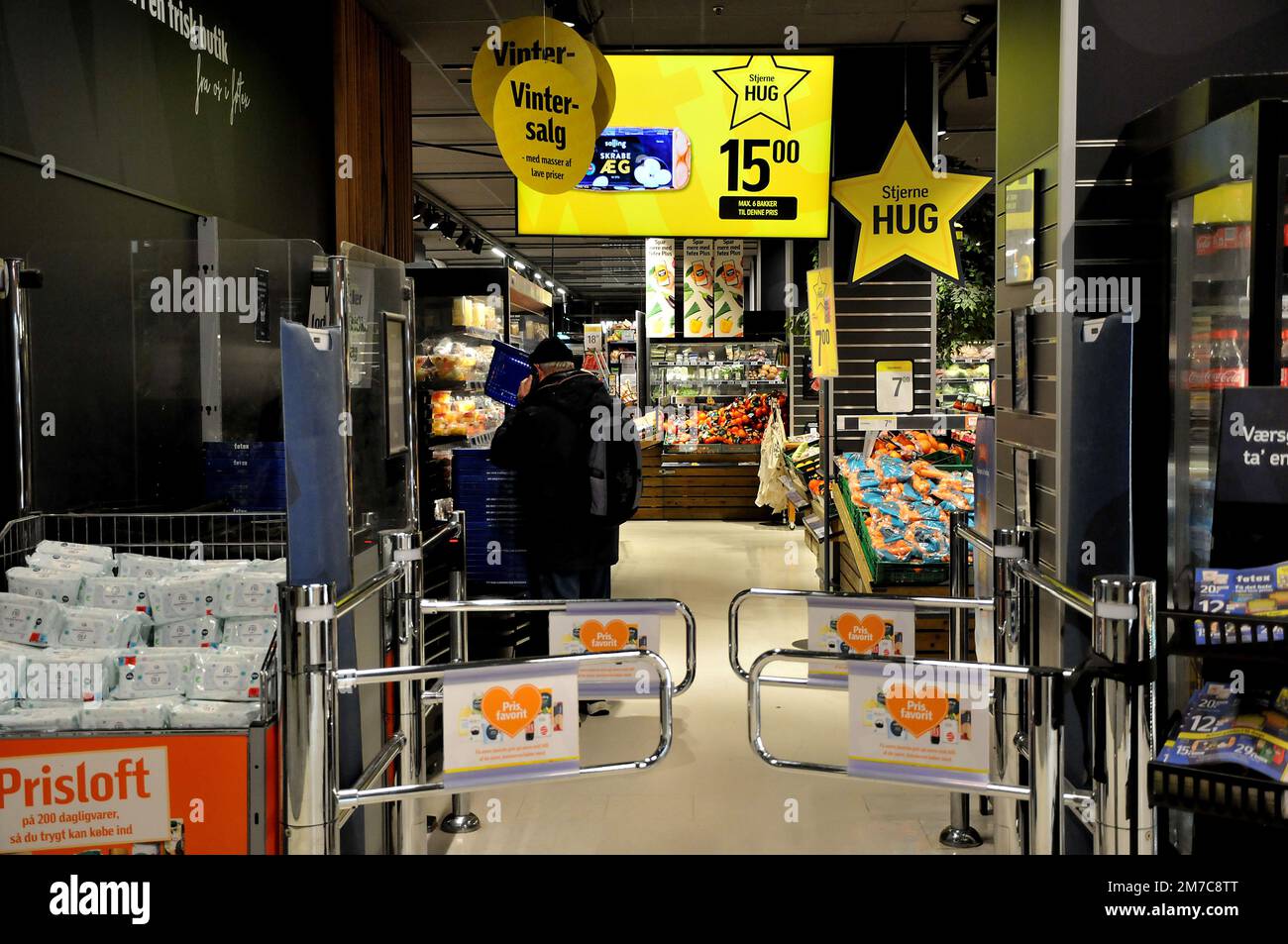 Copenhagen/Denmark/09 January 2023/ Inflations and high food price in