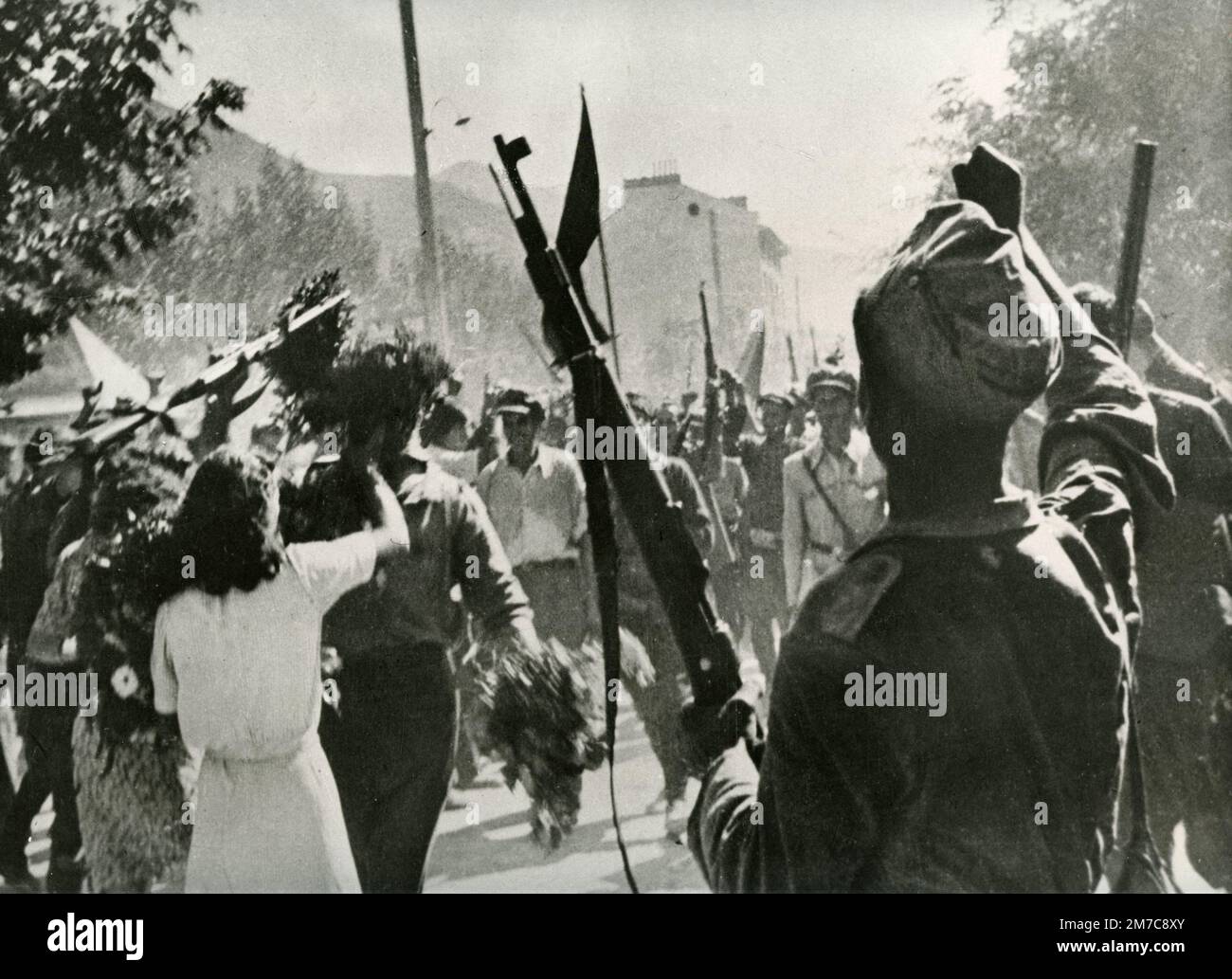 Partisans of the Bulgarian anti-communist resistence, Bulgaria 1940s Stock Photo