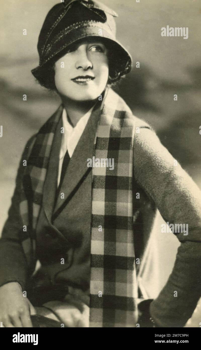 Portrait of American silent film actress Norma Shearer, 1920s Stock Photo