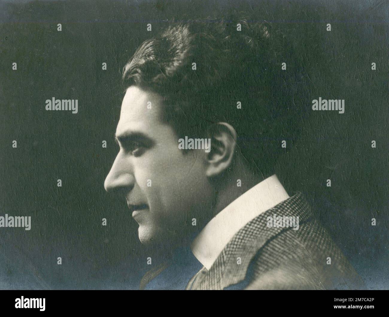 Portrait of Italian silent film actor Luciano Molinari, 1920s Stock Photo