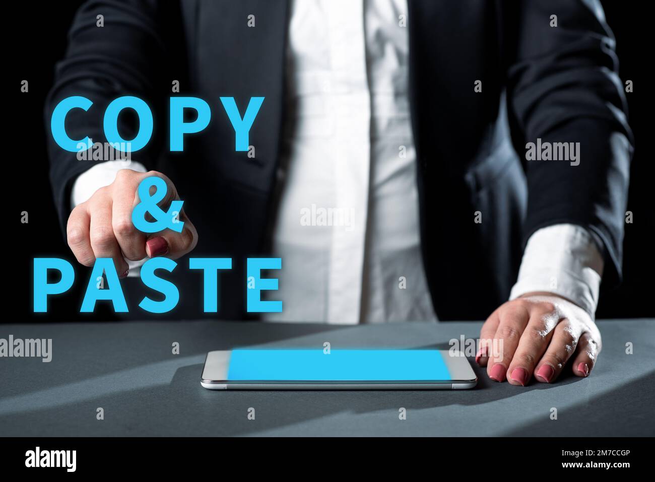 Hand writing sign Copy Paste. Business showcase an imitation ...