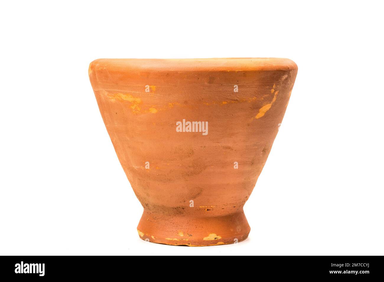 Mortar and Pestle isolated on white background.mortar is a tool for