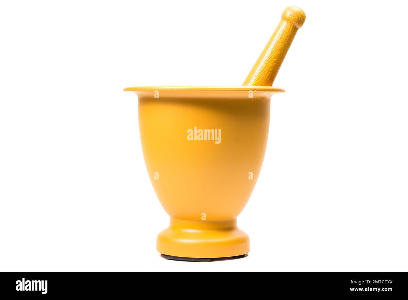 Mortar and Pestle food grade plastic isolated on white background