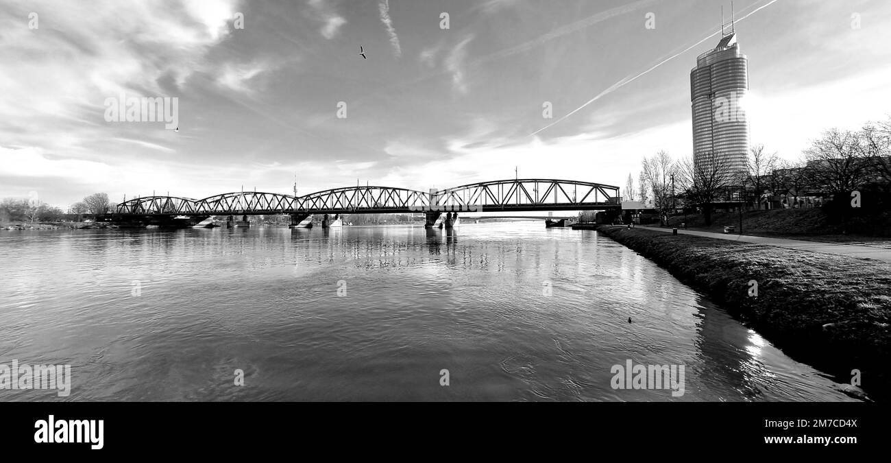 Danube River / Vienna Stock Photo Alamy