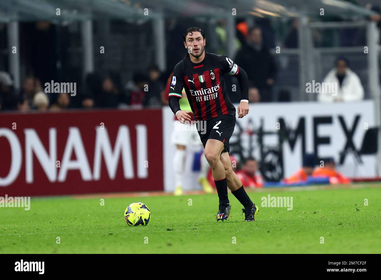 Milano, Italy. 08th Jan, 2023. Davide Calabria of Ac Milan in action