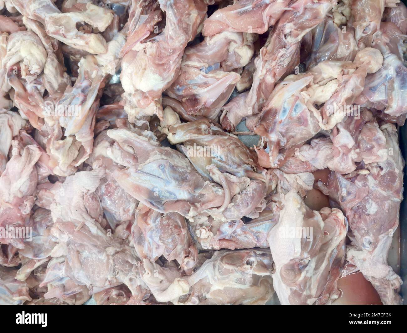 Chicken carcasses in a shop Stock Photo - Alamy