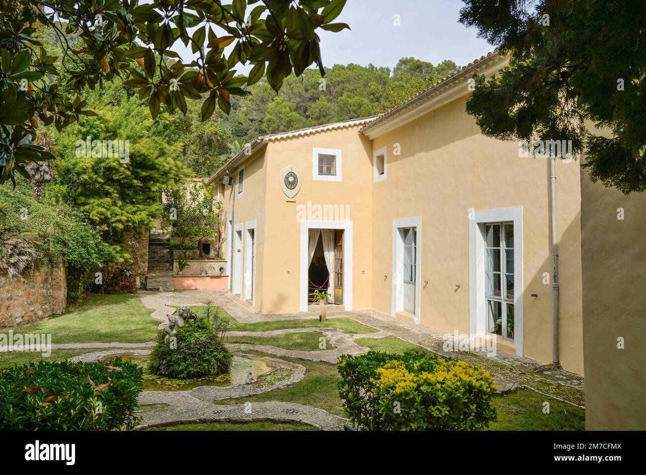 Garten, Herrenhaus Museum Landgut La Granja, Mallorca, Spanien Stock