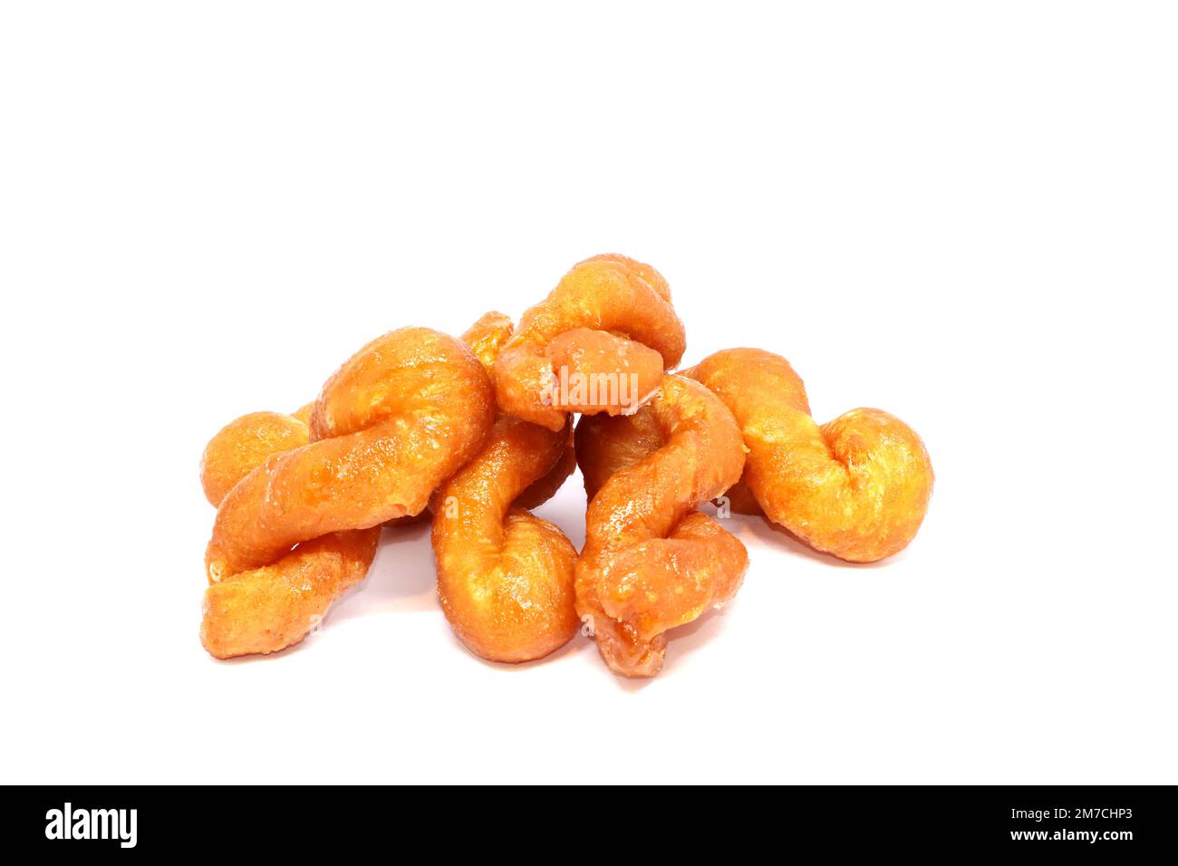 A traditional Afrikaans sweet dessert of deepfried dough twisted and