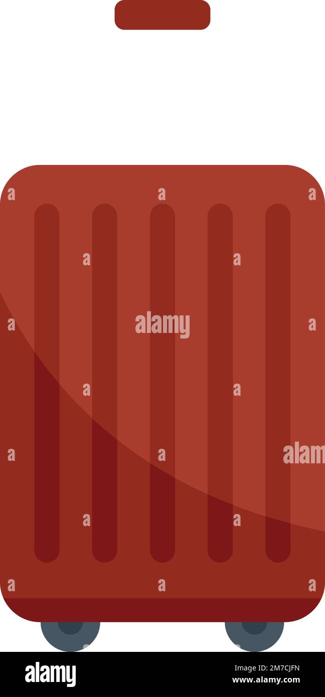 Travel bag icon flat vector. Truck cargo. Carrier stair isolated Stock Vector Image & Art Alamy