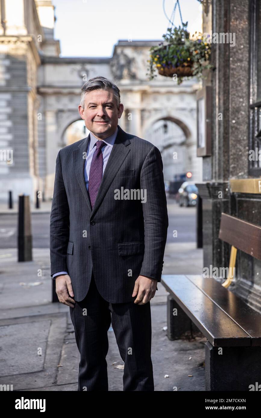 Jonathan Ashworth, Shadow Secretary of State for Work and Pensions since 2021. PHOTO:JEFF GILBERT 15th December 2022, London, UK Stock Photo