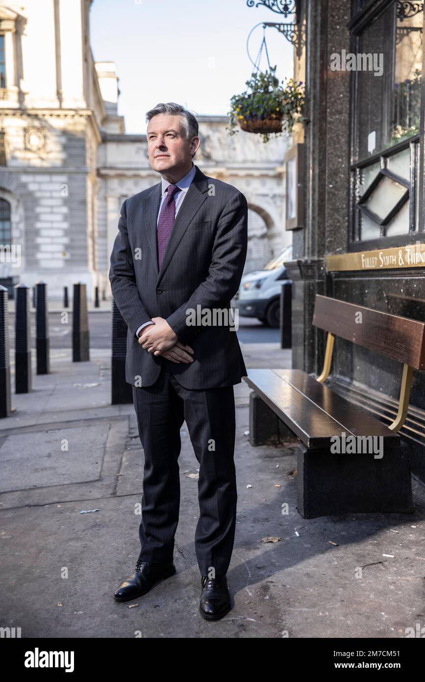 Jonathan Ashworth, Shadow Secretary of State for Work and Pensions since 2021. PHOTO:JEFF GILBERT 15th December 2022, London, UK Stock Photo