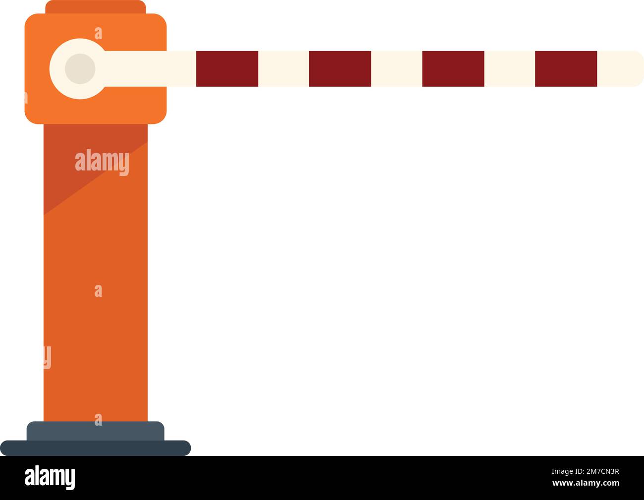 Automatic railway crossing gate Cut Out Stock Images & Pictures - Alamy