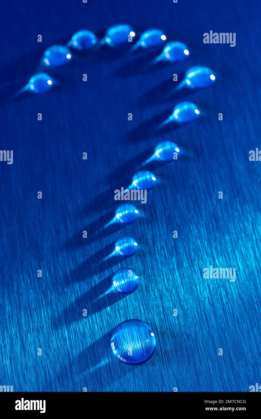 Water Droplet Question Mark Stock Photo Alamy