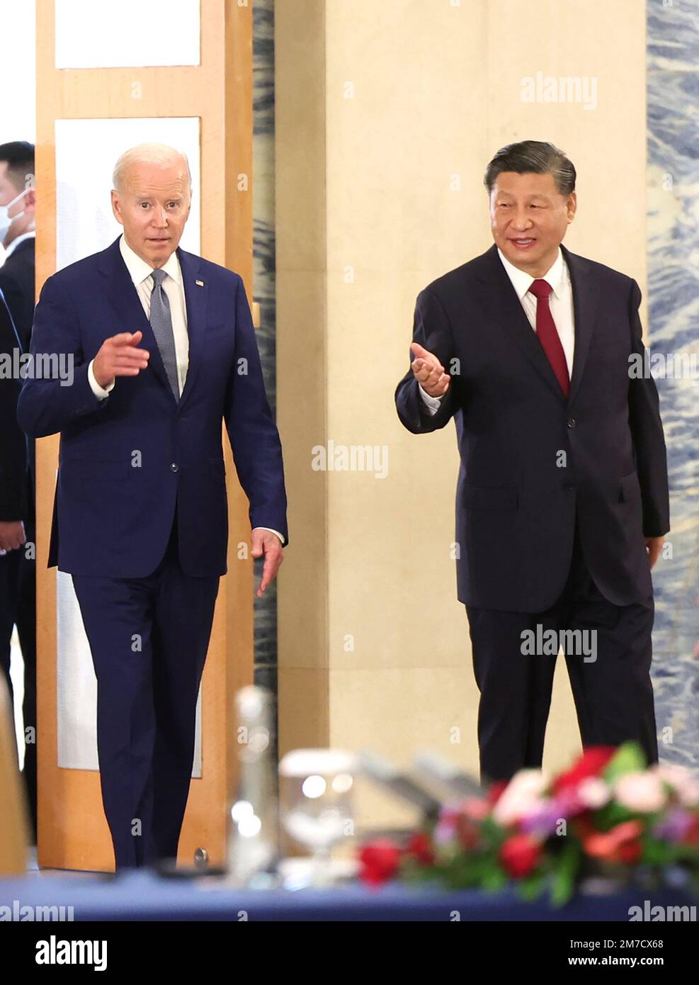 Beijing, Indonesia. 14th Nov, 2022. Chinese President Xi Jinping meets with U.S. President Joe Biden in Bali, Indonesia, Nov. 14, 2022. Credit: Ju Peng/Xinhua/Alamy Live News Stock Photo