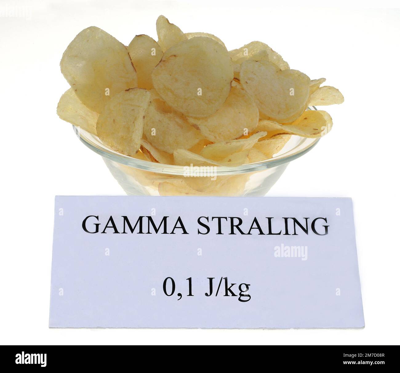 Potato chips are irradiated with gamma radiation to stay longer fresh