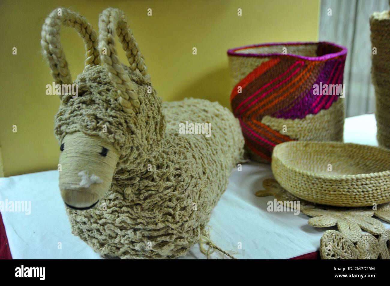 Handicraft Jute products in Bangladesh Stock Photo - Alamy