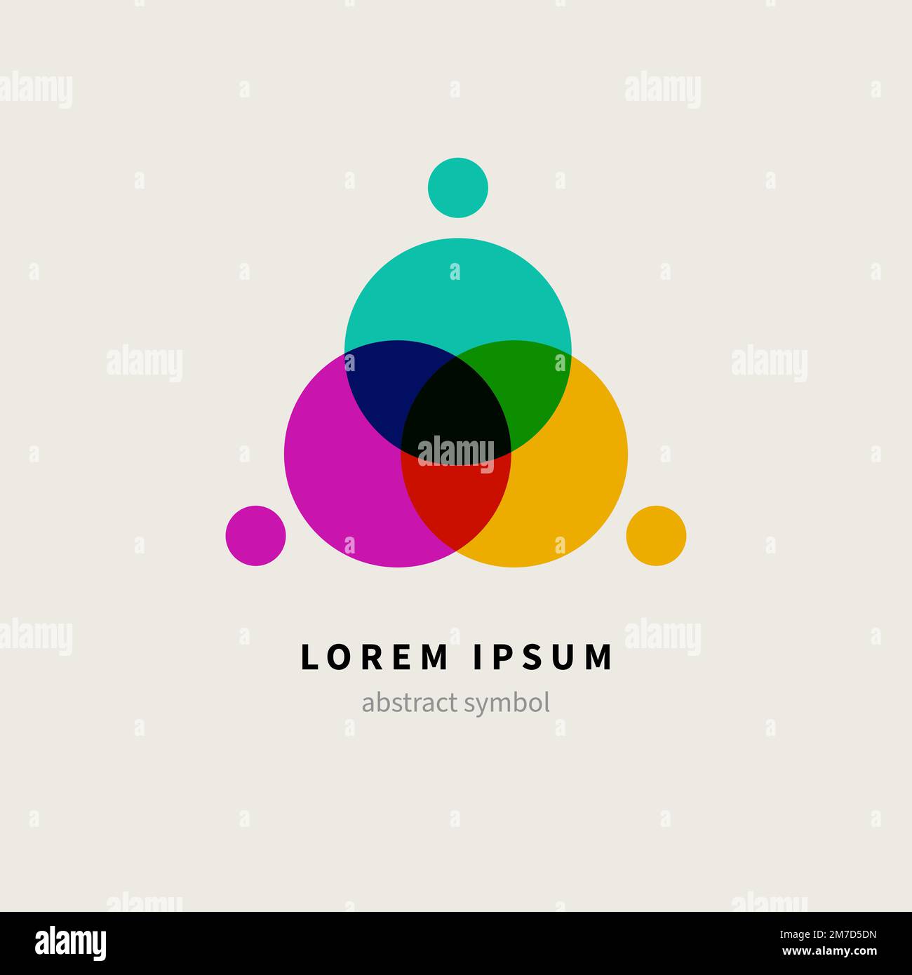 Linked people, abstract logo, business icon. Geometric shape linear vector people Stock Vector