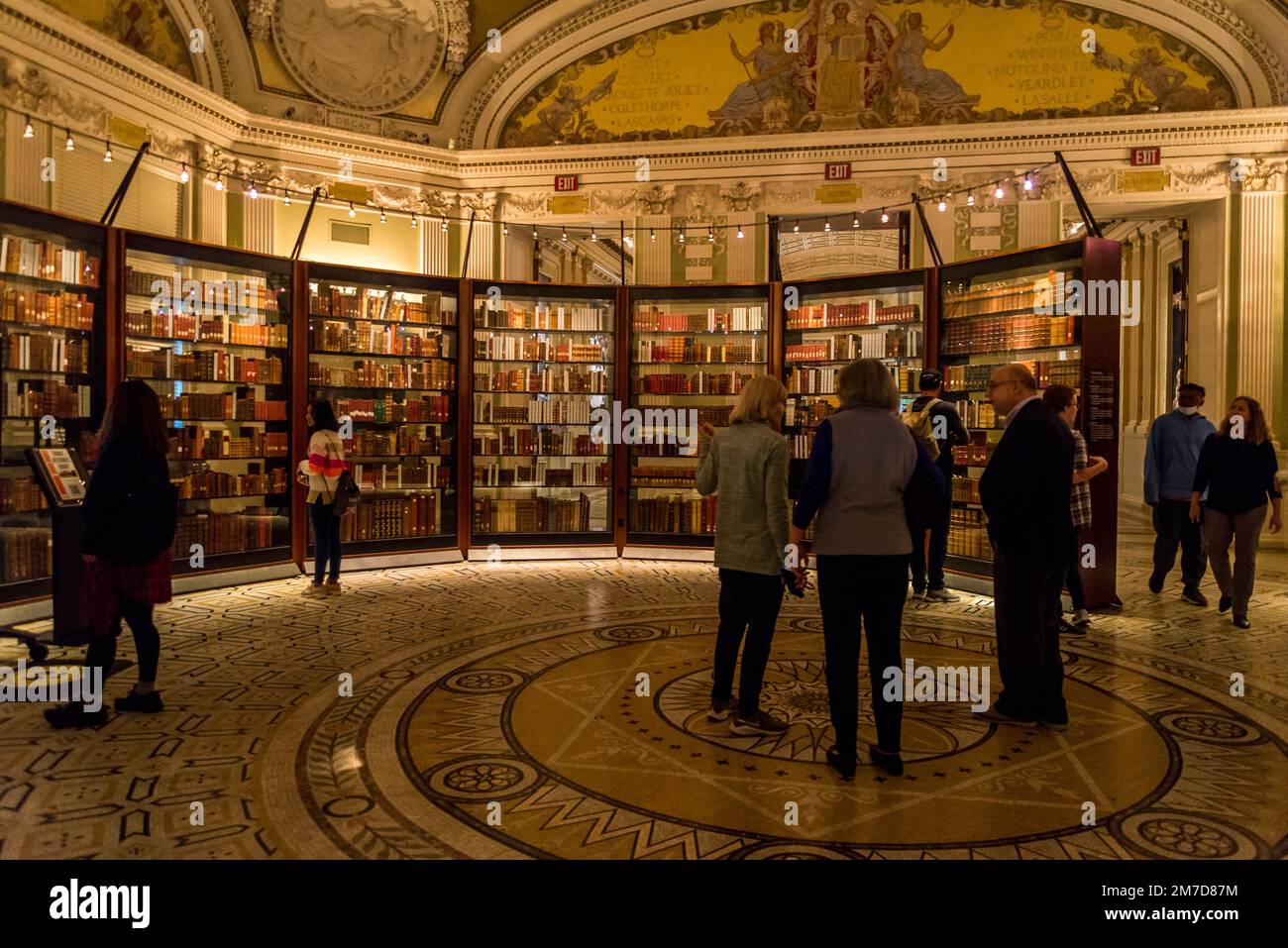 Thomas Jefferson Library, The Library of Congress is the world’s largest library with more than 167 million cataloged items, and the nation's oldest c Stock Photo