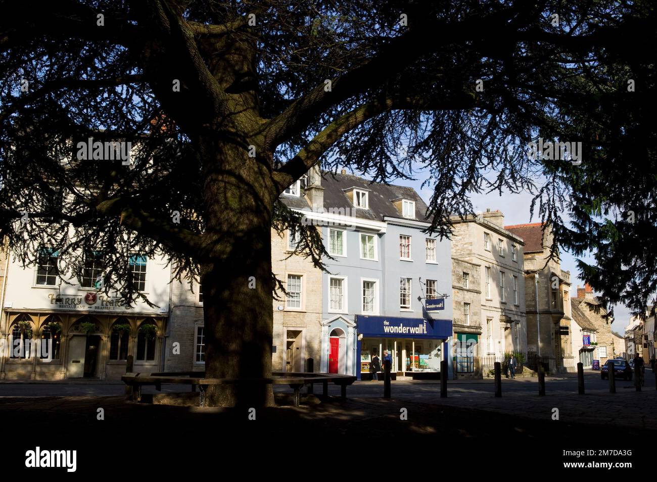 Cirencester town centre in The Cotswolds, UK. Stock Photo