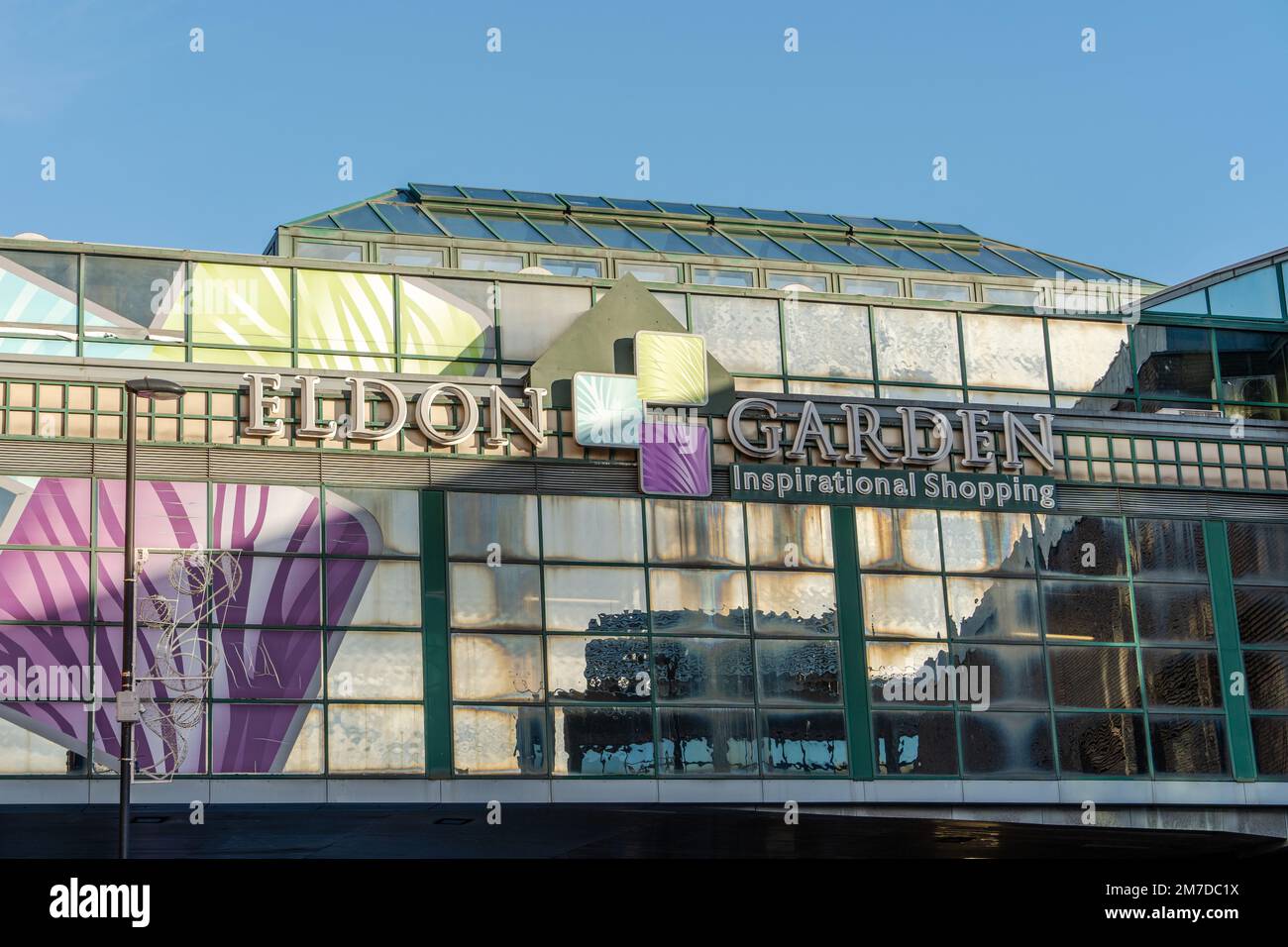 A view of Eldon Gardens shopping centre in the city of Newcastle upon