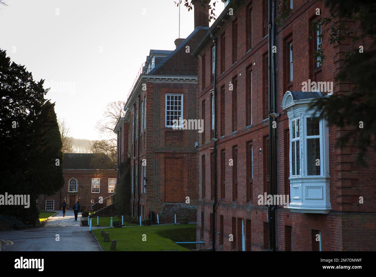 Marlborough college extrior buildings, Wiltshire, UK. Kate Middleton now  aprincess was schooled at Marlborough College. Stock Photo