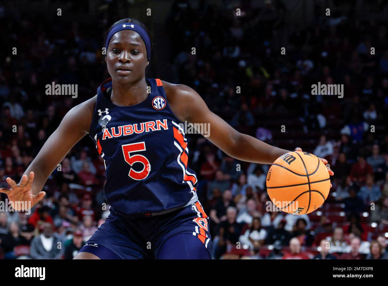 Auburn guard Aicha Coulibaly runs the offense against South Carolina ...