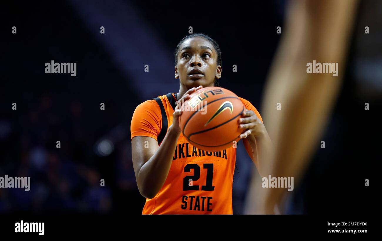 Oklahoma State guard Terryn Milton during an NCAA college basketball