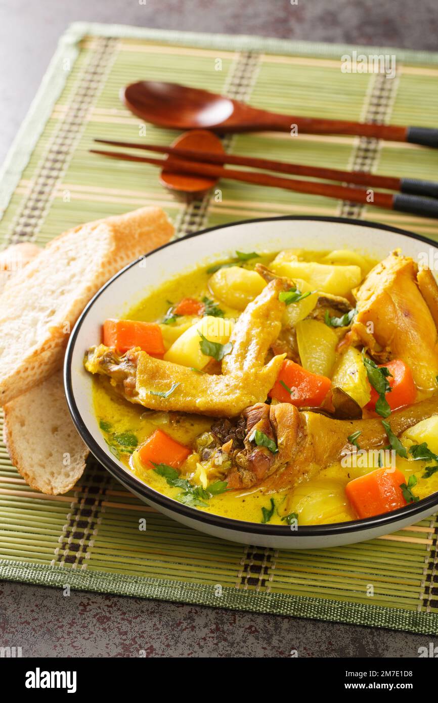 Coconut milk, lemongrass, Indian spices and chicken make for one tasty