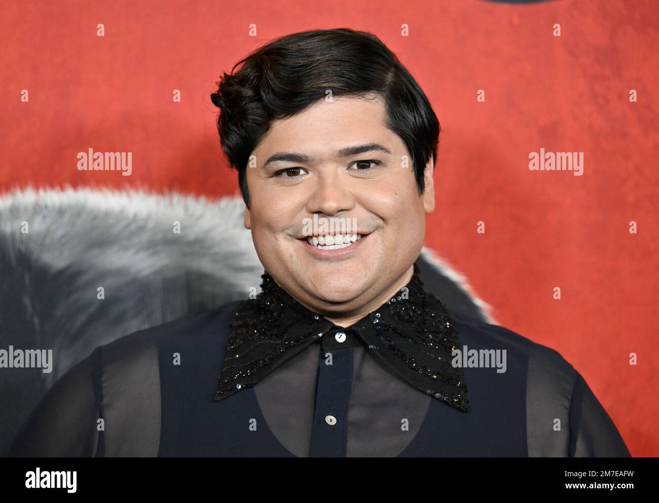 Harvey Guillen attends the premiere of "Puss in Boots: The Last Wish