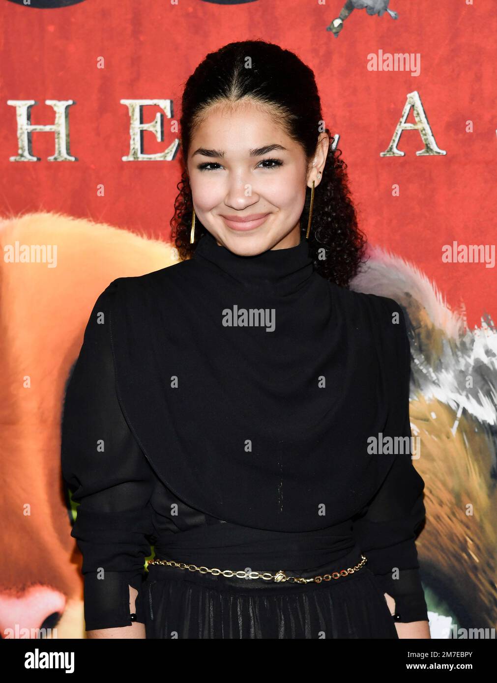 Laila Lockhart Kraner attends the premiere of "Puss in Boots The Last